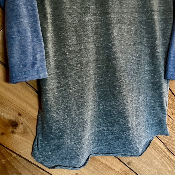 Alternative Earth Gray & Blue Vintage-style Baseball Tee Size M - Unisex fit - Picture 7 of 8